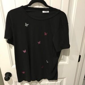 Lauren Moshi Butterfly Design Tee